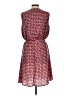 The Limited 100% Polyester Print Red Casual Dress Size L - photo 2