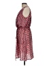 The Limited 100% Polyester Print Red Casual Dress Size L - photo 5