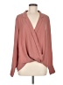 Do & Be 100% Polyester Pink Long Sleeve Blouse Size M - photo 1