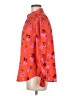 Ann Taylor 100% Polyester Print Orange Long Sleeve Blouse Size M - photo 5