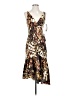 Xscape Animal Print Brown Cocktail Dress Size 4 - photo 1