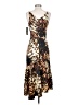 Xscape Animal Print Brown Cocktail Dress Size 4 - photo 2