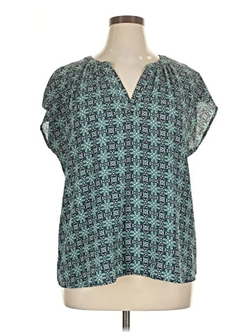 Roz & Ali Short Sleeve Blouse (view 1)