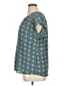 Roz & Ali 100% Polyester Teal Short Sleeve Blouse Size XL - photo 5