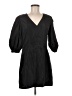 H&M 100% Polyester Black Casual Dress Size 6 - photo 1