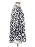 Entro Animal Print Silver 3/4 Sleeve Blouse Size M - photo 4