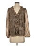 CeCe 100% Polyester Brown 3/4 Sleeve Blouse Size XS - photo 1