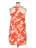 Old Navy 100% Polyester Tropical Orange Casual Dress Size L - photo 2