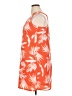 Old Navy 100% Polyester Tropical Orange Casual Dress Size L - photo 5