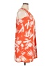 Old Navy 100% Polyester Tropical Orange Casual Dress Size L - photo 4
