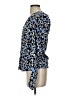 Hale Bob Animal Print Blue Long Sleeve Blouse Size XS - photo 5