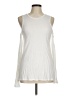 Sam Edelman 100% Rayon Ivory Sleeveless T-Shirt Size M - photo 1