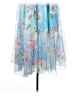 Chic Wish 100% Polyester Floral Blue Formal Skirt Size XS - photo 1