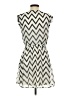 Guess 100% Polyester Chevron-herringbone Ivory Casual Dress Size S - photo 2