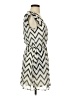 Guess 100% Polyester Chevron-herringbone Ivory Casual Dress Size S - photo 4