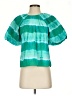 Banjanan Tie-dye Teal Short Sleeve Blouse Size XS (estimated) - photo 1
