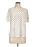 Colette Ivory Short Sleeve Blouse Size L - photo 1