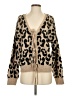 By Together Animal Print Brown Cardigan Size S - photo 1