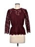 Express Burgundy 3/4 Sleeve Top Size M - photo 1