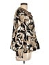 Chico's 100% Polyester Print Gold Jacket Size Lg (2) - photo 4