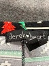 Derek Heart Print Black Leggings Size L - photo 7