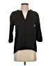 Cooper & Ella 100% Polyester Solid Black 3/4 Sleeve Blouse Size XS - photo 1