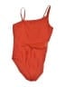 Unbranded Solid Orange One Piece Swimsuit Size 14 - photo 1