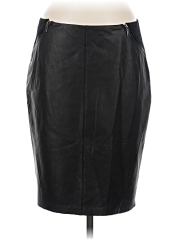 Elie Tahari Leather Skirt (view 1)