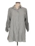 Max Studio Gray 3/4 Sleeve Button-Down Shirt Size L - photo 1