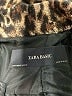 Zara Basic 100% Leather Animal Print Brown Coat Size S - photo 6