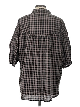 Assorted Brands 3/4 Sleeve Button-Down Shirt (view 2)