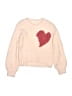 Crewcuts Hearts Pink Pullover Sweater Size 6 - 7 - photo 1