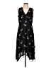 MICHAEL Michael Kors 100% Polyester Floral Black Cocktail Dress Size L - photo 1