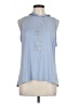Cali Blue Sleeveless Blouse Size L - photo 1