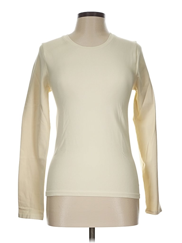Pre-owned Unbranded Long Sleeve T-shirt In White