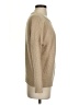 Mak Sweater 100% Acrylic Solid Tan Pullover Sweater Size S - photo 4
