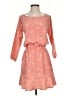 Joie 100% Polyester Hearts Pink Casual Dress Size XS - photo 1