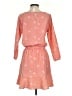 Joie 100% Polyester Hearts Pink Casual Dress Size XS - photo 2