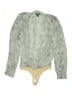 Paige 100% Polyester Gray Bodysuit Size XS - photo 1