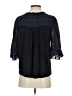 Left Coast by Dolan Color Block Plaid Blue 3/4 Sleeve Blouse Size S - photo 2