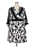 CAbi 100% Polyester Print Black Casual Dress Size XXL - photo 1