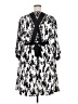 CAbi 100% Polyester Print Black Casual Dress Size XXL - photo 2