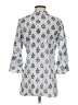 Madison 100% Cotton Blue 3/4 Sleeve Button-Down Shirt Size XS - photo 2