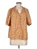 Cleobella Tan Short Sleeve Blouse Size M - photo 1