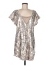 Free People Metallic Silver Cocktail Dress Size M - photo 1