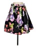 Sequin Hearts Floral Black Casual Skirt Size 5 - photo 1
