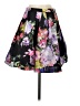 Sequin Hearts Floral Black Casual Skirt Size 5 - photo 2