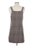 Unbranded 100% Polyester Tweed Gray Casual Dress Size S - photo 2