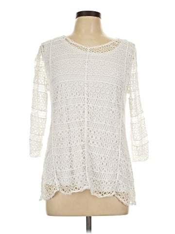 Christopher & Banks 3/4 Sleeve Blouse (view 1)