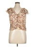Jessica Simpson 100% Polyester Tan Ivory Sleeveless Blouse Size XL - photo 1